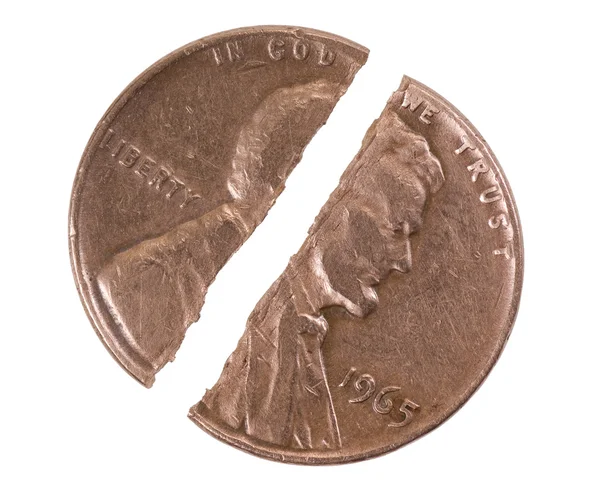 Jeden cent — Zdjęcie stockowe