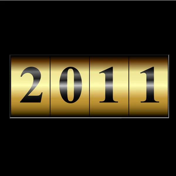 2011 Новорічний лічильник — стоковий вектор