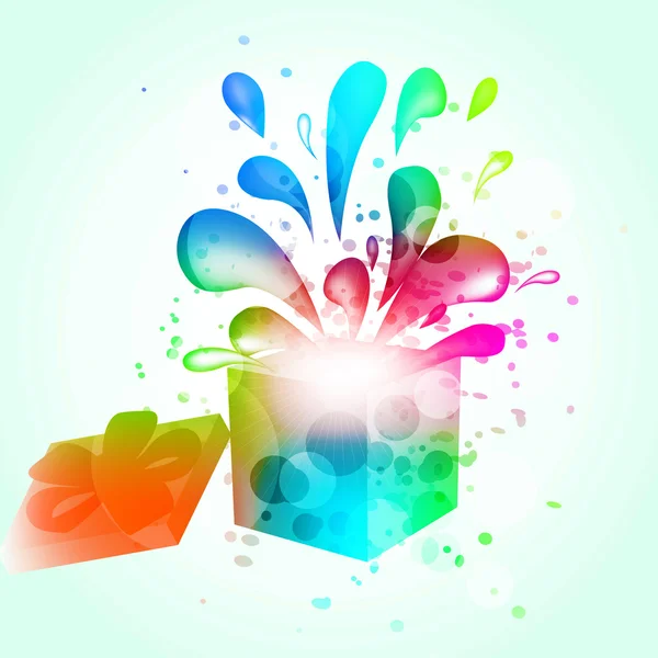 Geschenk box abstracte achtergrond — Stockvector