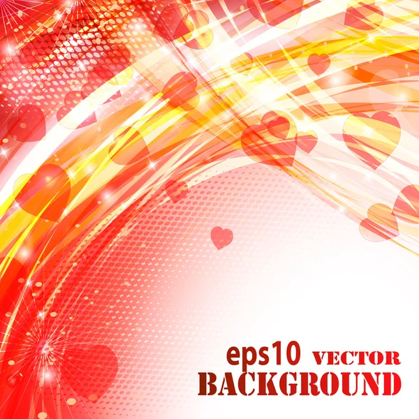 Abstracte Valentijnsdag Achtergrond Vectorillustratie Eps10 — Stockvector