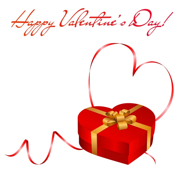 Aftelkalender Voor Valentijnsdag Wenskaart Vectorillustratie Eps10 — Stockvector