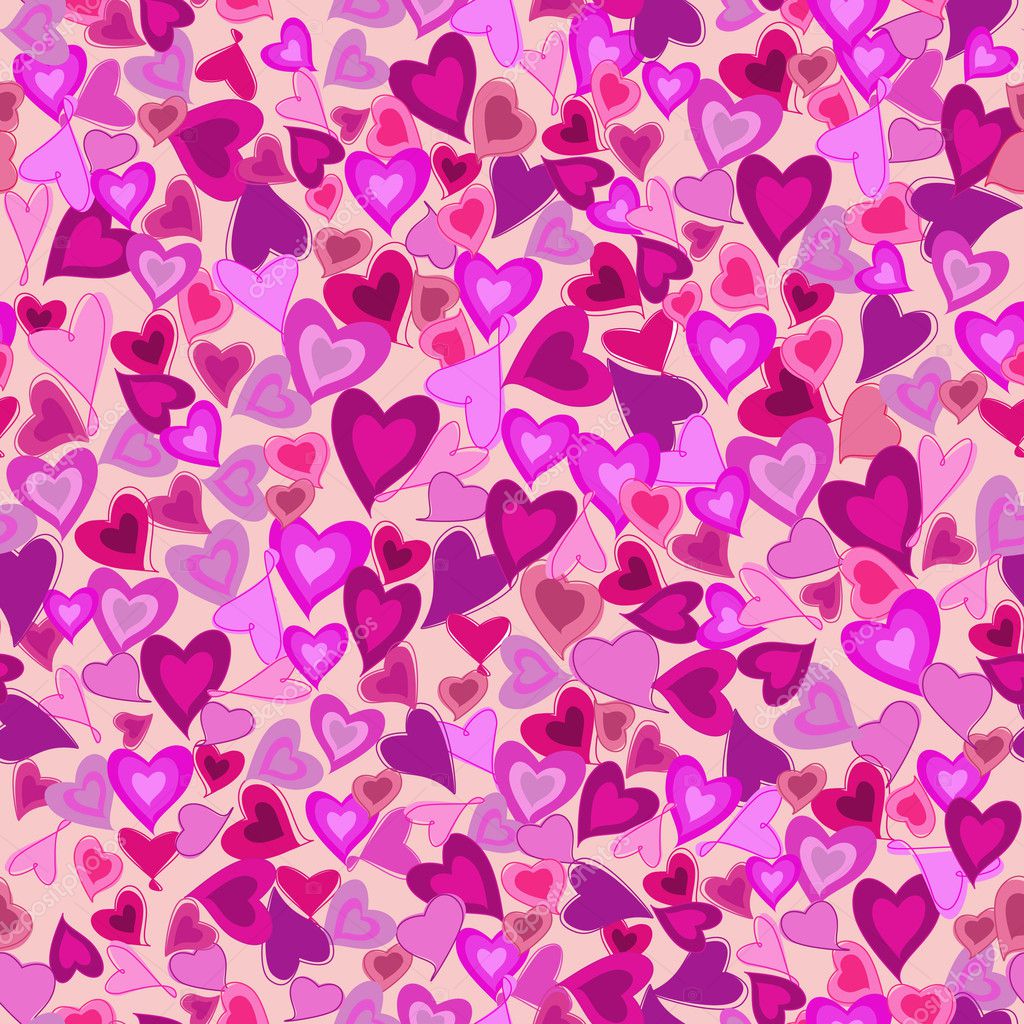 Valentine Seamless Hearts Pattern Stock Vector Image By ©lamica 4886922 4551