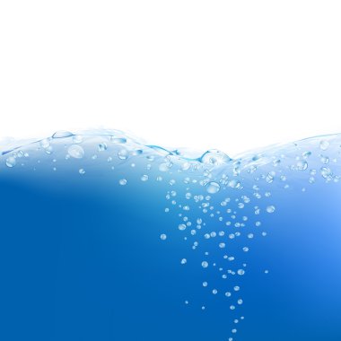 Abstract blue water background clipart