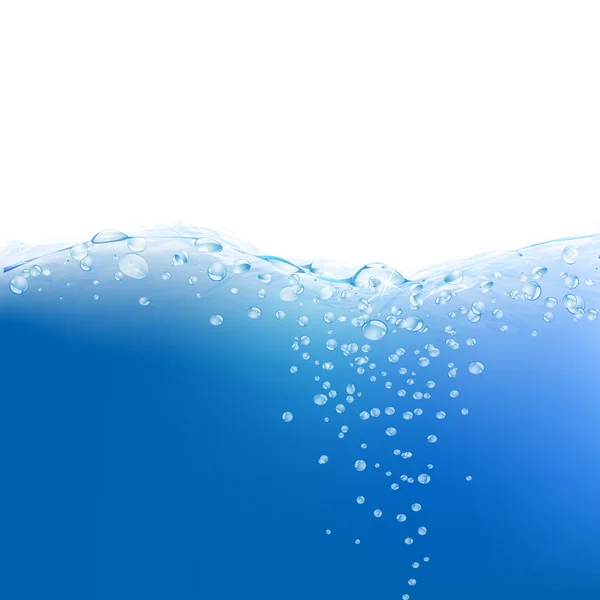 Abstrait bleu fond d'eau — Image vectorielle