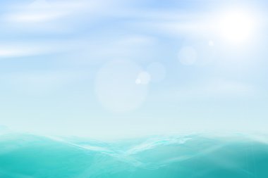 Abstract beautiful sea and sky background clipart