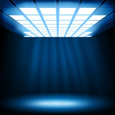 Abstract blue light background clipart