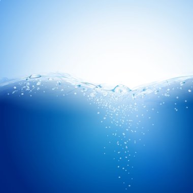 Blue water background clipart