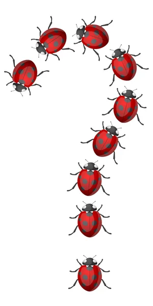 Ladybird hjälp — Stock vektor