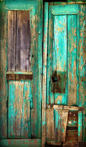 Старі дерев'яні двері . — стокове фото