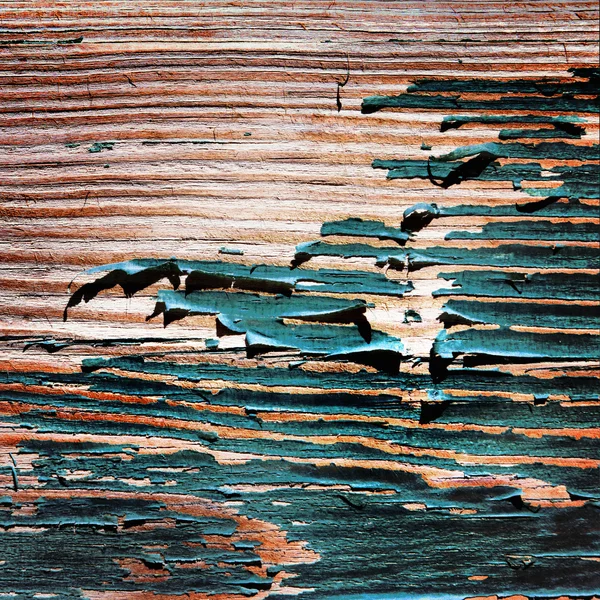 Old painted wooden boards. — Stock Photo, Image