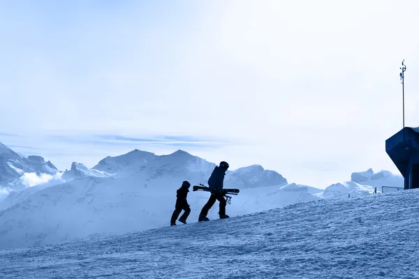 Declive de esqui . — Fotografia de Stock