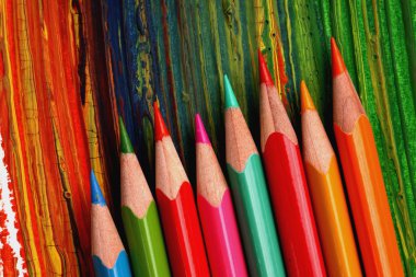 Colored pencils clipart