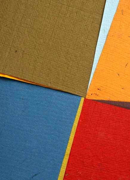 Papéis coloridos feitos à mão — Fotografia de Stock