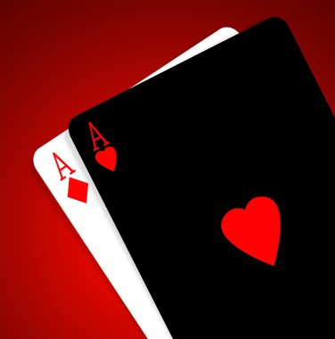 Aces on a gradient clipart