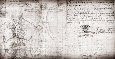 Vitruvian Man clipart