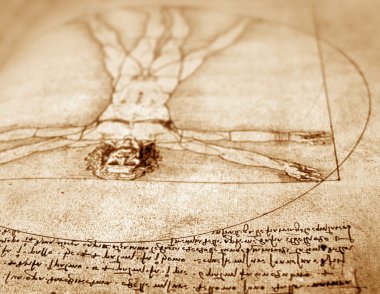 Photo of the Vitruvian Man clipart