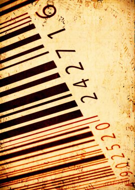Abstract Bar code labels clipart