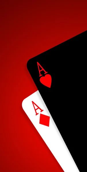 Aces on a gradient — Stock Photo, Image