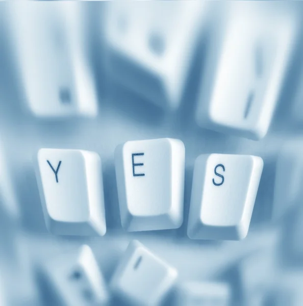 Yes keys — Stock Photo, Image