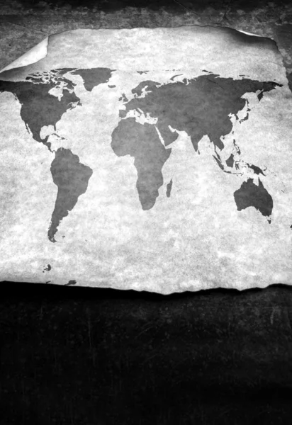 Vintage Dünya Haritası — Stok fotoğraf