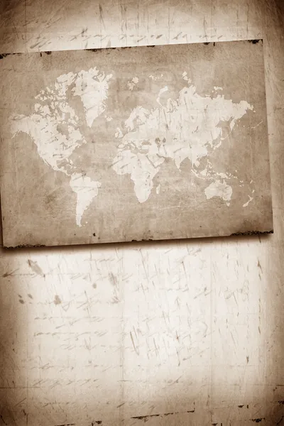 Карта Vintage світу — стокове фото