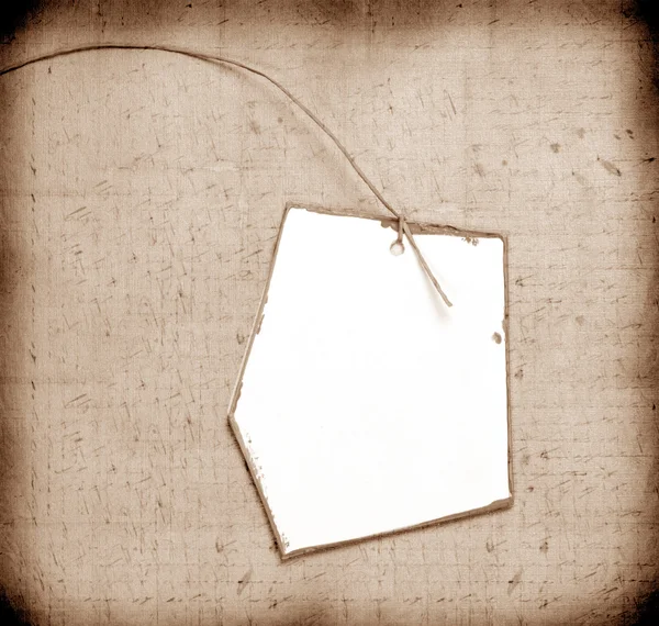 Handgjort papper-taggen — Stockfoto