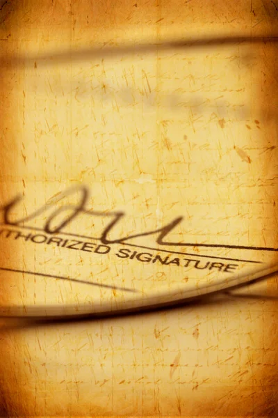 Handtekening — Stockfoto