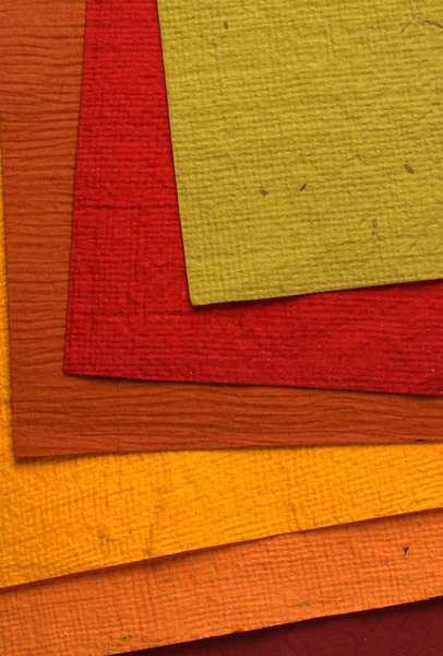Ručně vyráběné barevné papíry — Stock fotografie