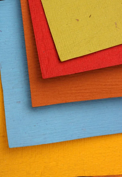 El yapımı renkli kağıtlar — Stok fotoğraf