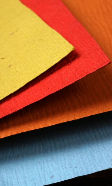 Χειροποίητα χρώμα χαρτιά — Φωτογραφία Αρχείου