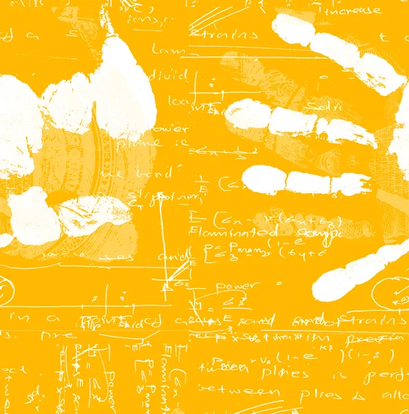 打印与数学的手 — 图库照片
