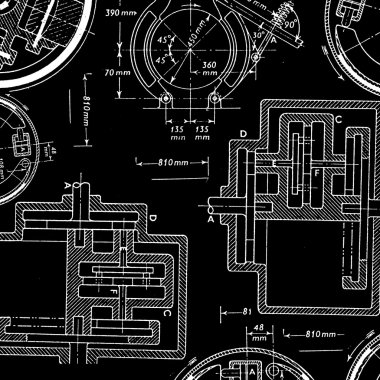 Technical drawing clipart