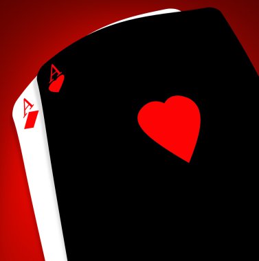 Aces on a gradient background clipart