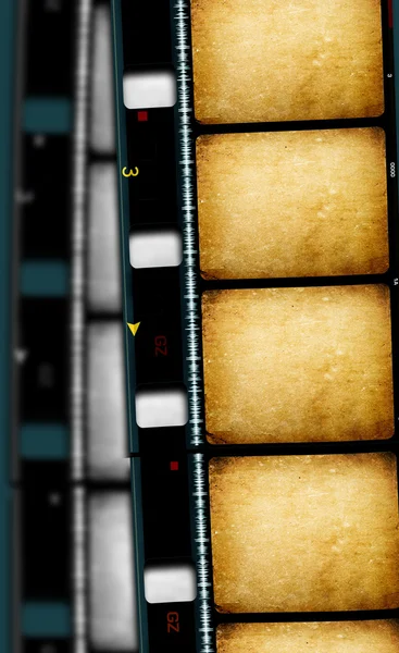 Detailní Záběr Vintage Filmu Filmové Pásky — Stock fotografie