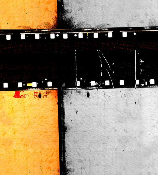 ヴィンテージ映画フィルム ストリップのクローズ アップ — ストック写真