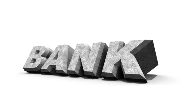 Banco, 3D — Fotografia de Stock