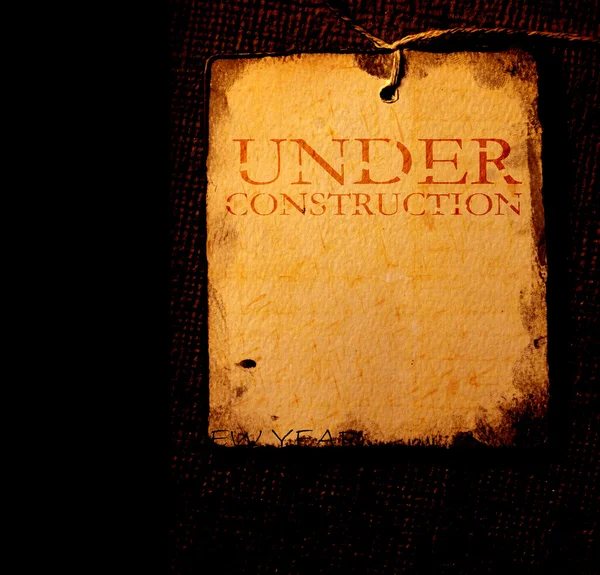 Under konstruktion grunge — Stockfoto