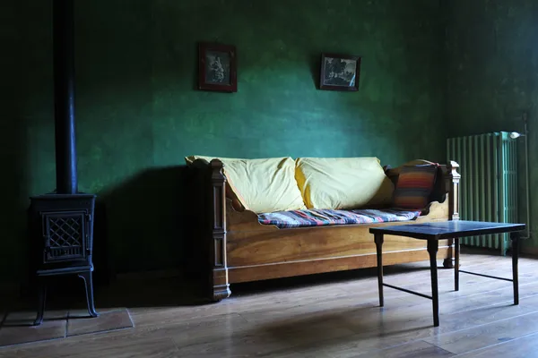 Starý obývací pokoj — Stock fotografie