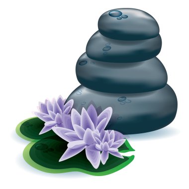 Spa stones clipart