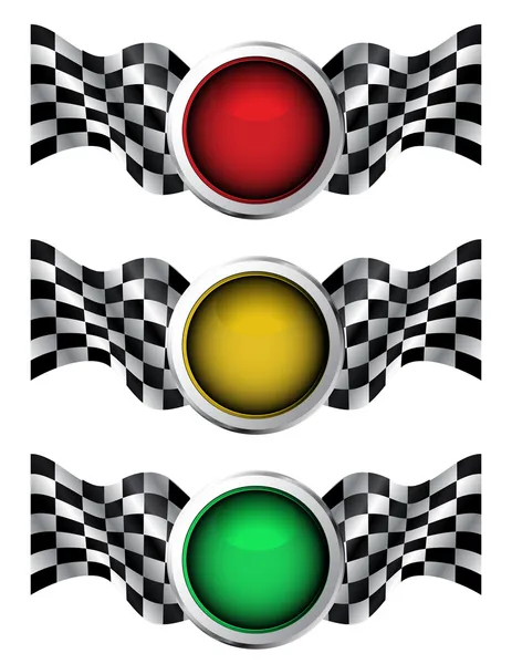 Feux de circulation Racing — Image vectorielle
