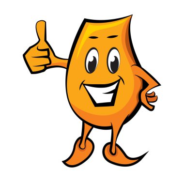 Blinky with thumbs up clipart