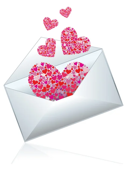 Mail med kärlek — Stock vektor