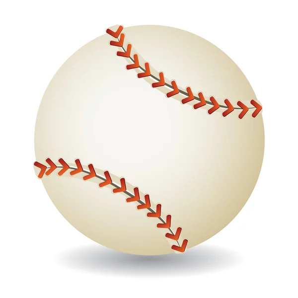Bola de beisebol — Vetor de Stock