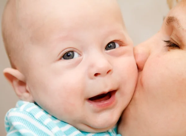 stock image The baby and mum