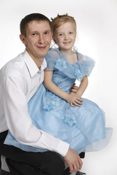 De vader en de dochter — Stockfoto