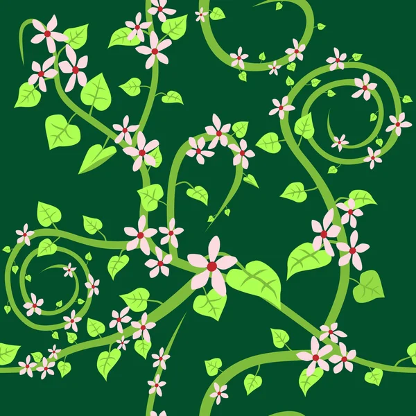 Seamless floral wallpaper Stock Vector