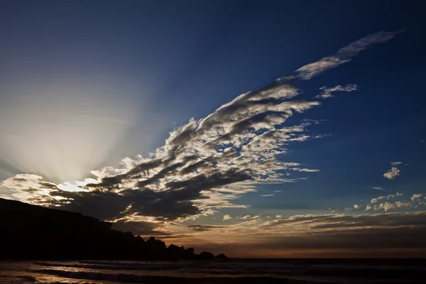 Gün batımında ghajn tuffieha — Stok fotoğraf