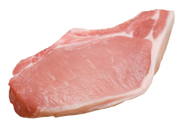 Wieprzowe mięso na białym tle — Zdjęcie stockowe