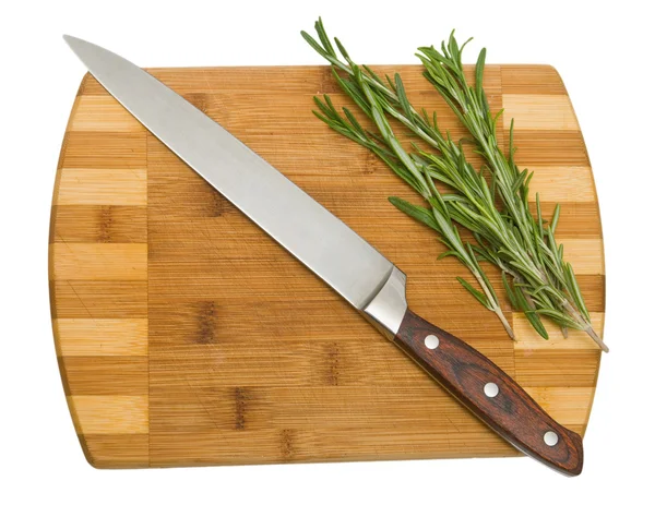 stock image Rosemary on cutting board