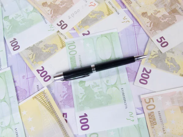 Photo Pen Background Created Money — Stock Photo, Image